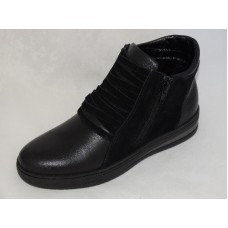 7н9271(38-40) чёрный Ботинки натур.кожа,текстиль, 38-40(10)